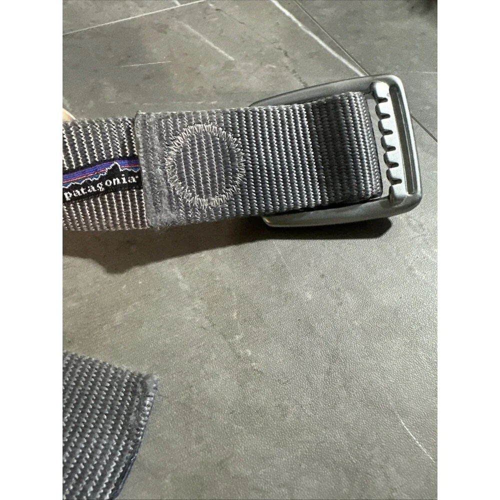 Patagonia Tech Web Nylon Belt 45” Gray Silver Belt One Size Fits Most Adjustable